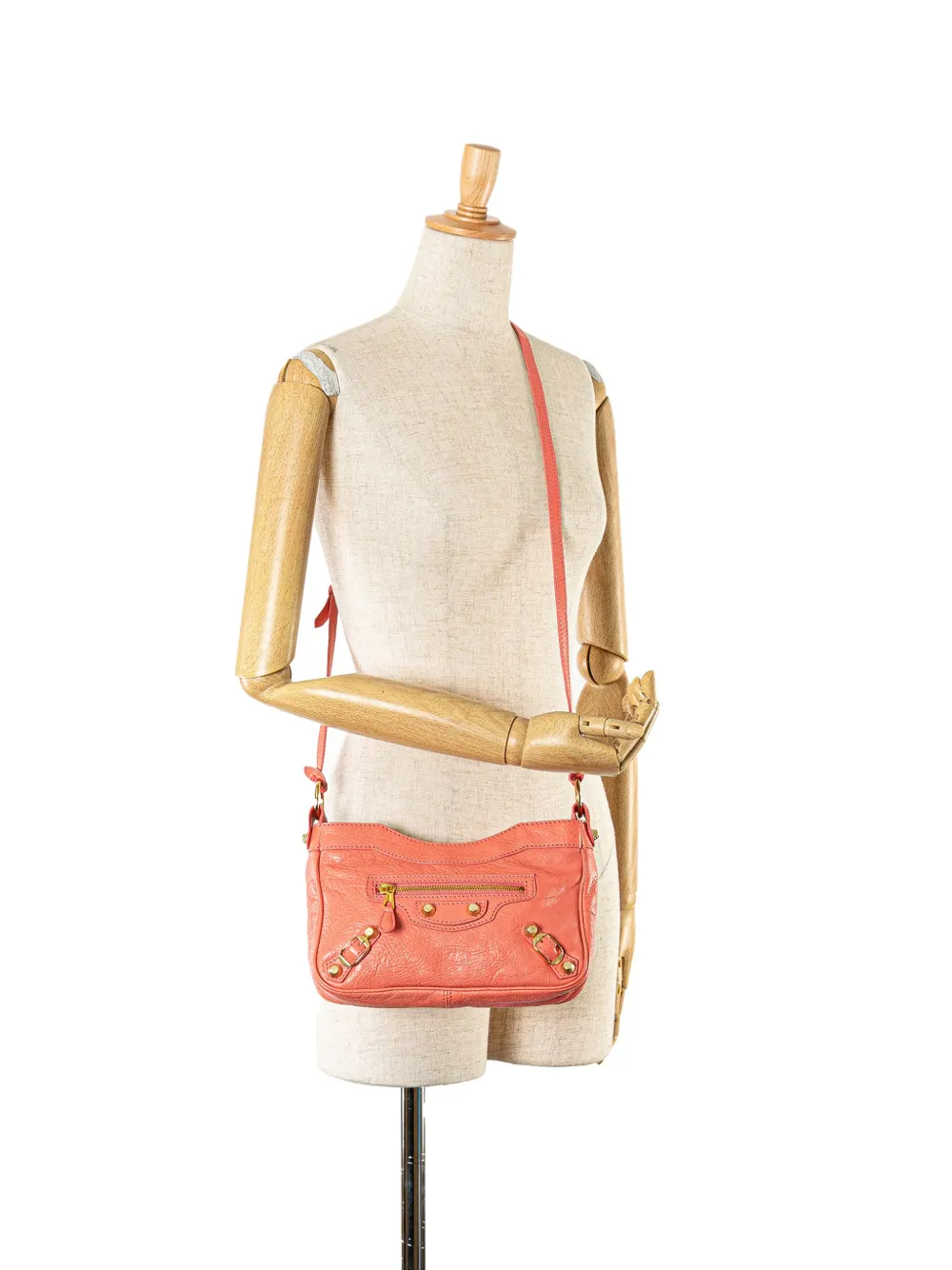 Balenciaga Pre Owned 2005 2018 Motocross Giant 12 Hip Umhangetasche Aus Lammleder Rosa FARFETCH DE