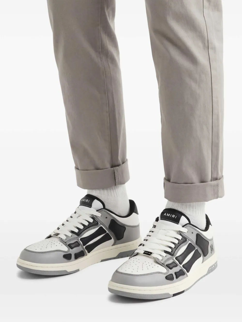 AMIRI Varsity Skel スニーカー | ホワイト | FARFETCH JP