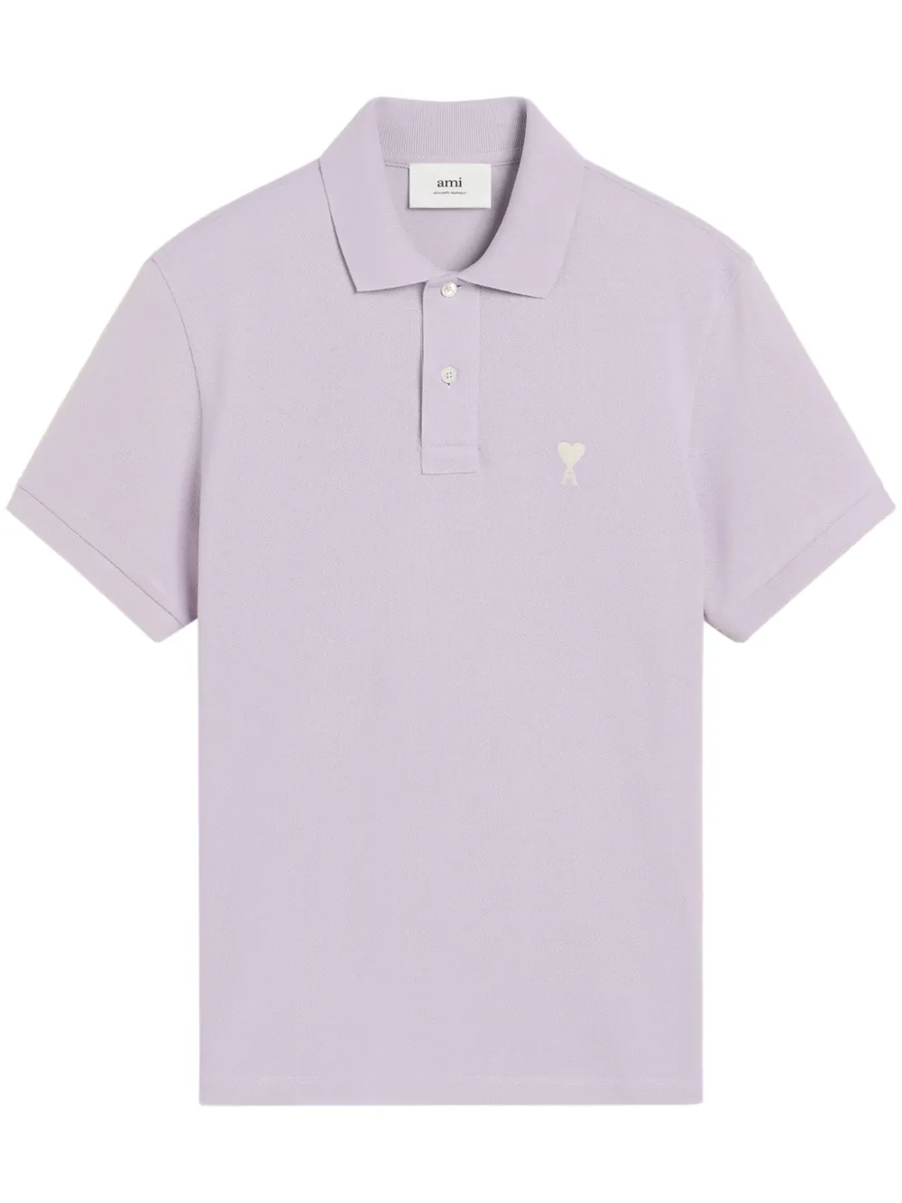 AMI Paris Ami de Coeur polo shirt | Purple | Image 1