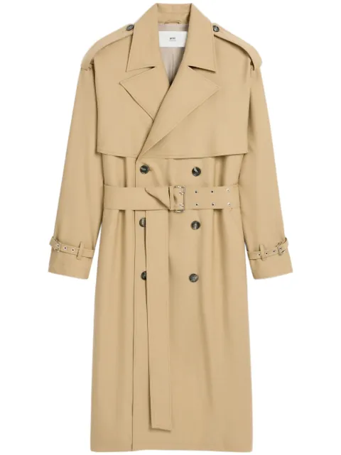 AMI Paris gabardina con cinturón