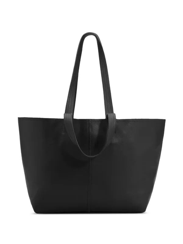 AMI Paris Midi Leather Tote Bag | Black | FARFETCH