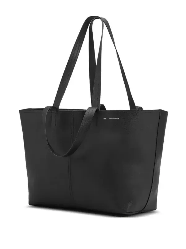 AMI Paris Midi Leather Tote Bag | Black | FARFETCH