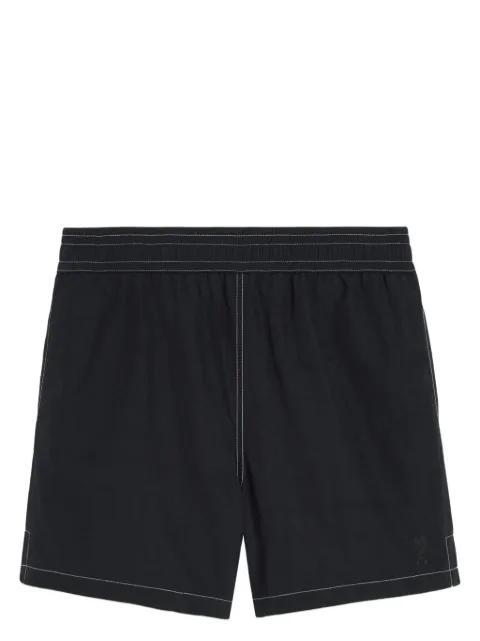 AMI Paris contrast-stitching swim shorts