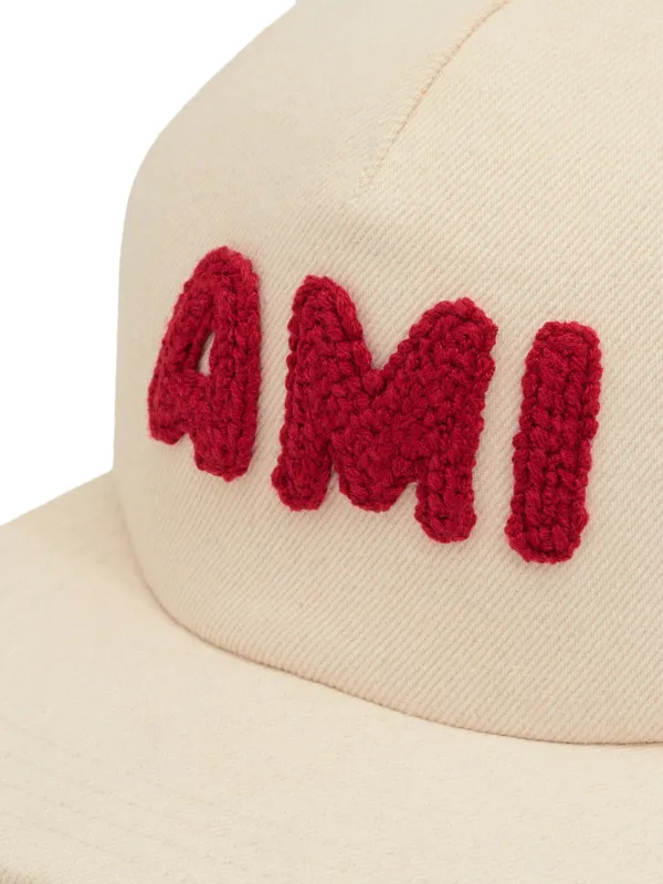 AMI Paris ロゴ キャップ | ニュートラル | FARFETCH JP