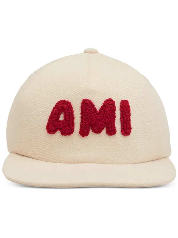 AMI Paris ロゴ キャップ | ニュートラル | FARFETCH JP