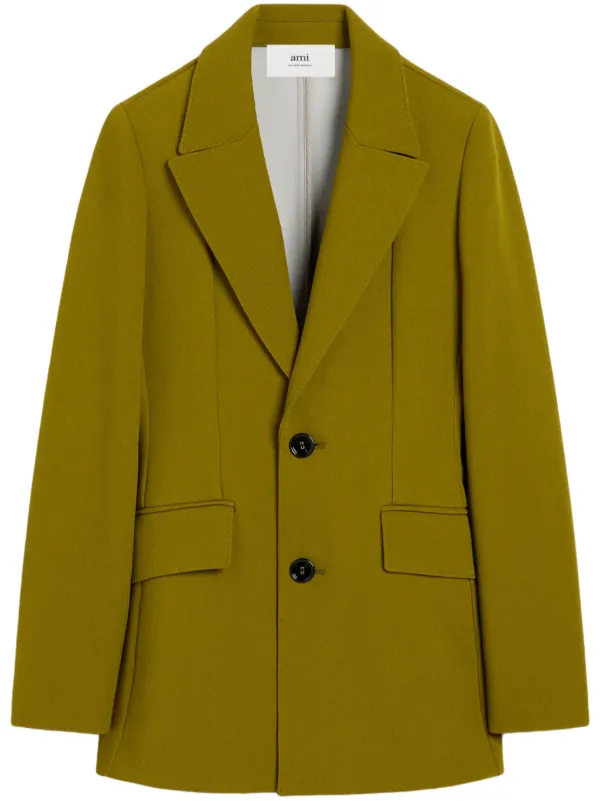 Ami Paris Wool Blazer in Green