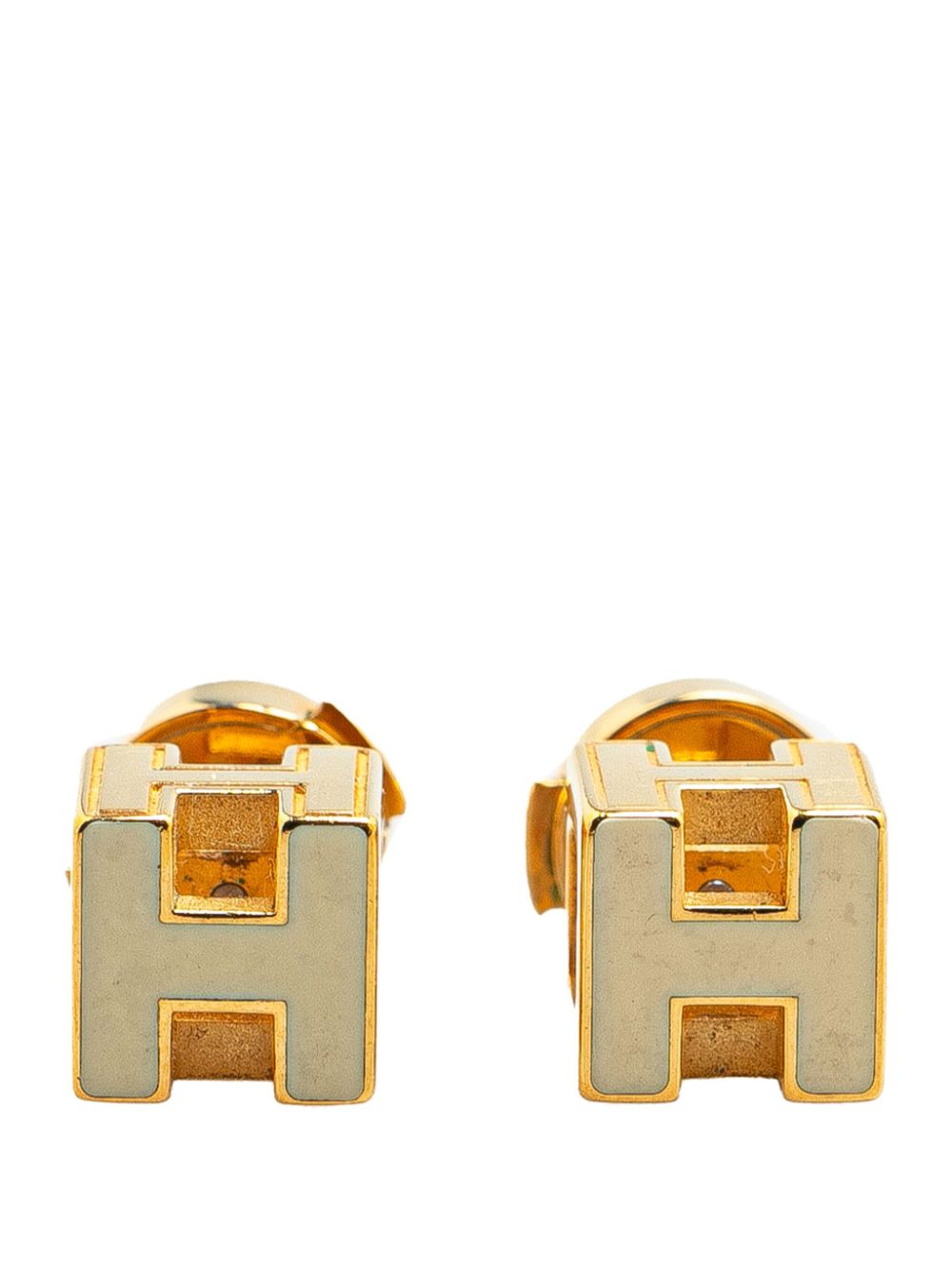 20th Century Gold Plated Cage dH costume earrings