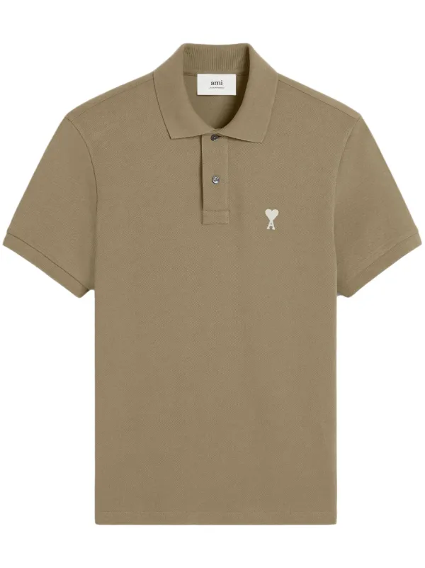 その他 AMI PARIS FSH462.CO0076 LAUREL Off-White Ami de Coeur Polo Shirt | AMI PARIS