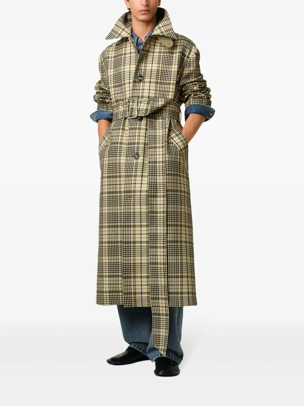 AMI Paris Mac trenchcoat Beige