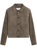 AMI Paris leather buttoned jacket - Grey