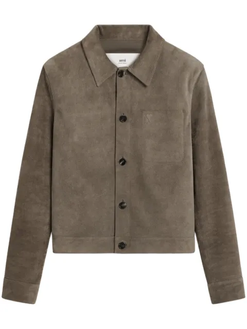 AMI Paris suede shirt jacket