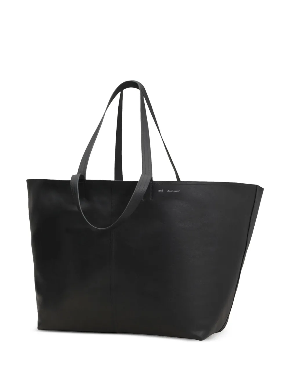 AMI Paris Borsa Tote In Pelle Maxi | Nero | FARFETCH IT