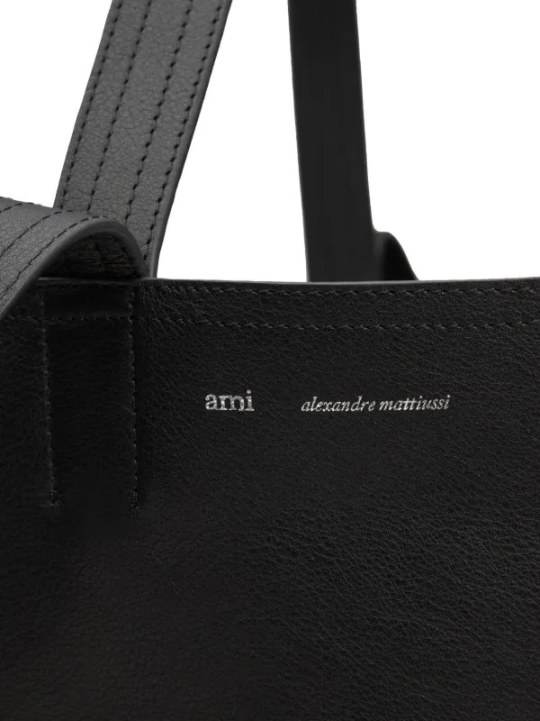 AMI Paris レザー ハンドバッグ | ブラック | FARFETCH JP