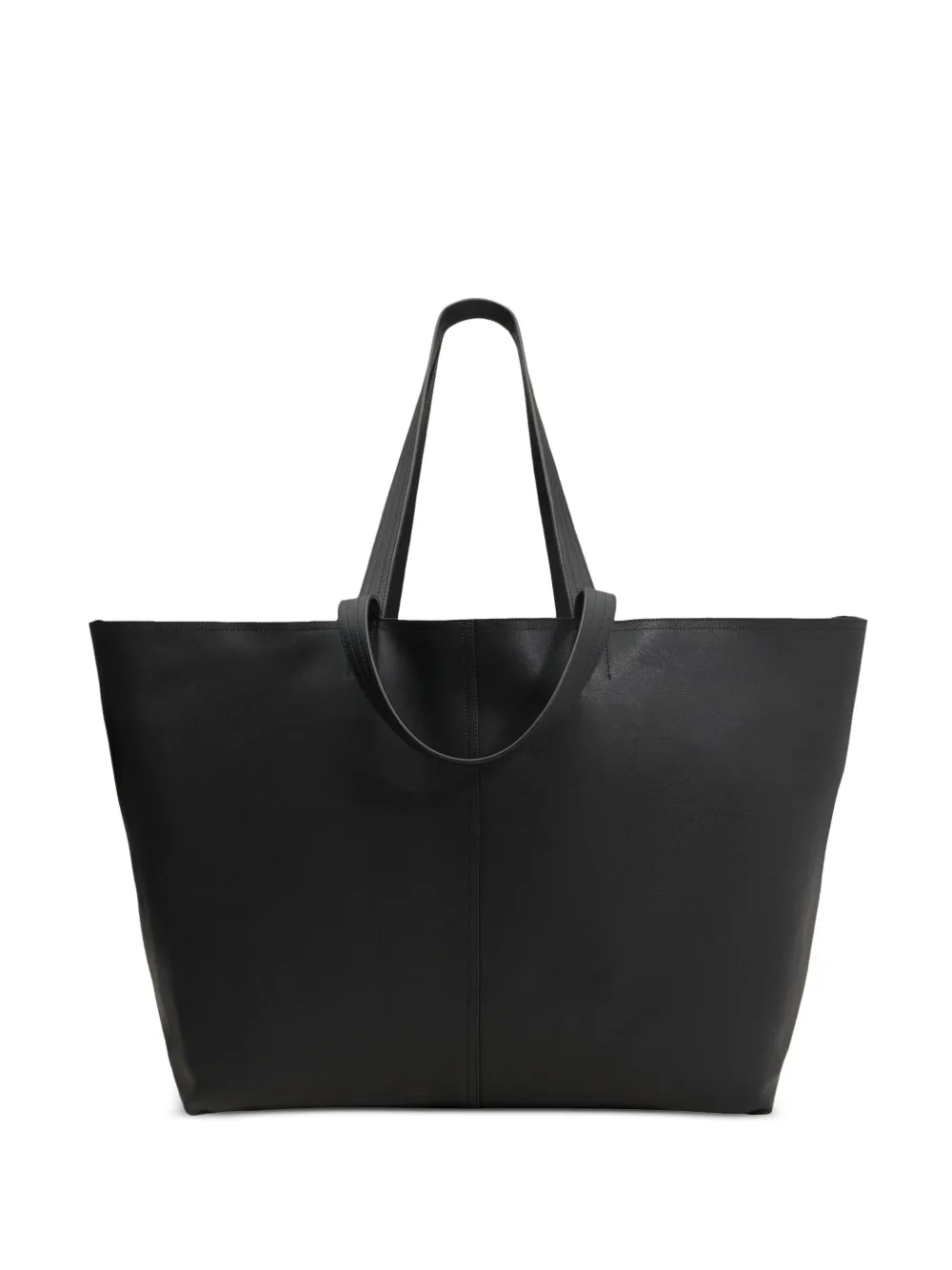 AMI Paris Maxi leren shopper Zwart