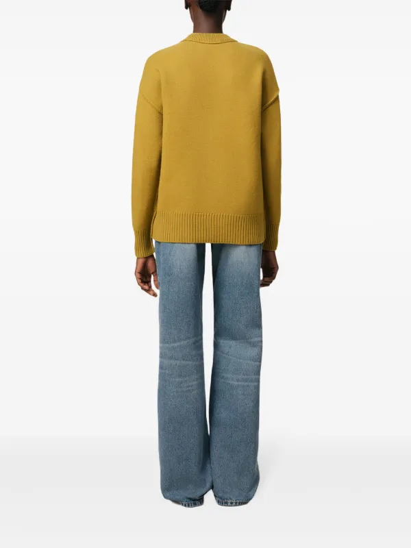 AMI Paris Ami De Coeur セーター | イエロー | FARFETCH JP