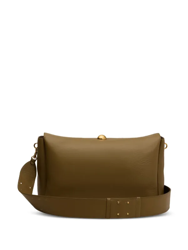 AMI Paris Large Carrousel Shoulder Bag | Green | FARFETCH