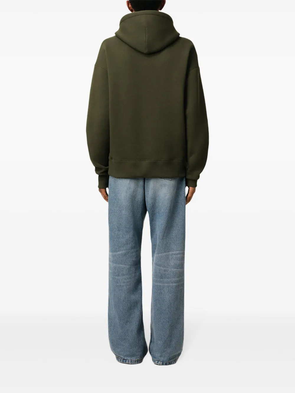 AMI Paris Hoodie met logo Groen