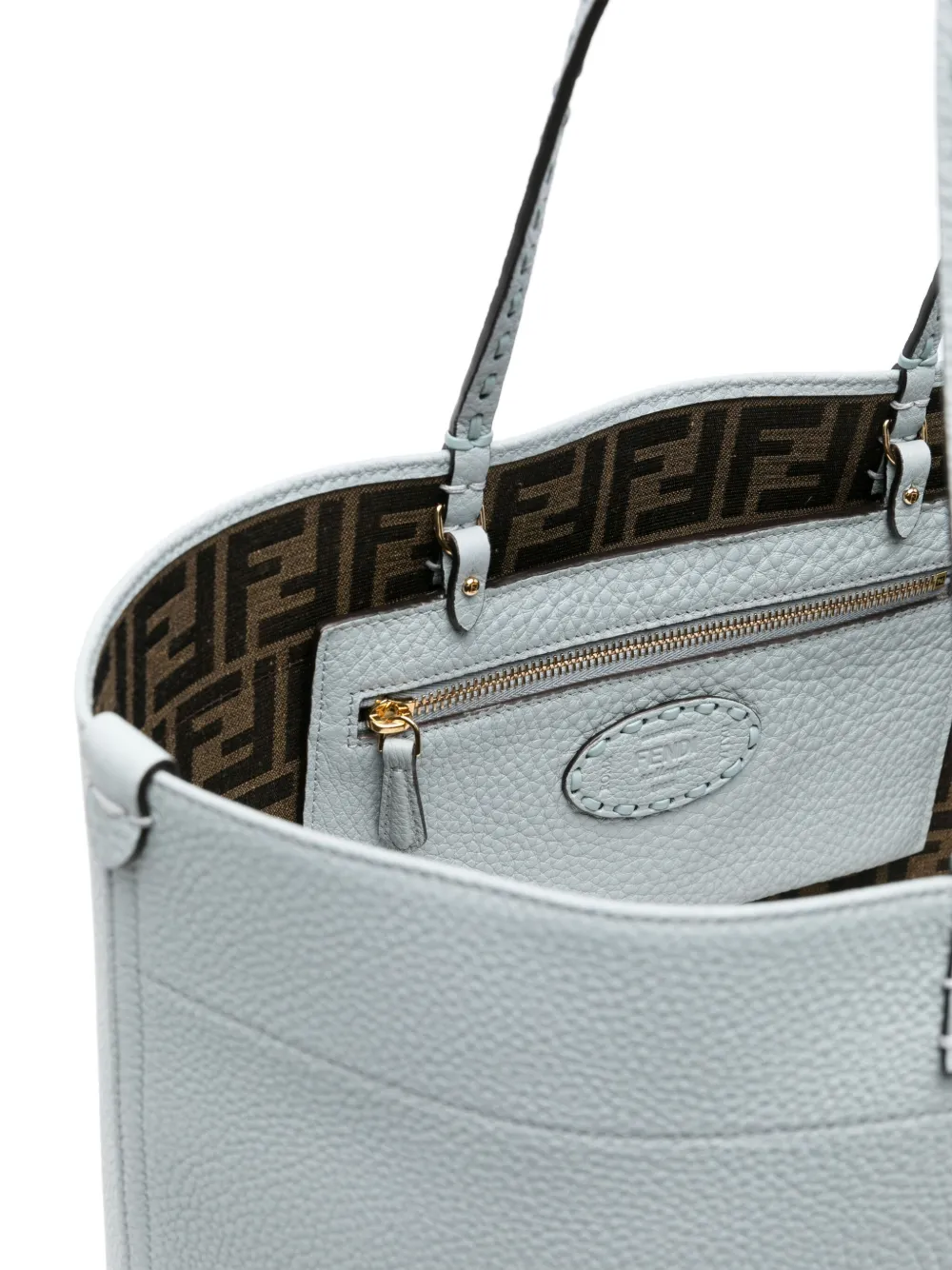 FENDI Roll medium shopper Blauw