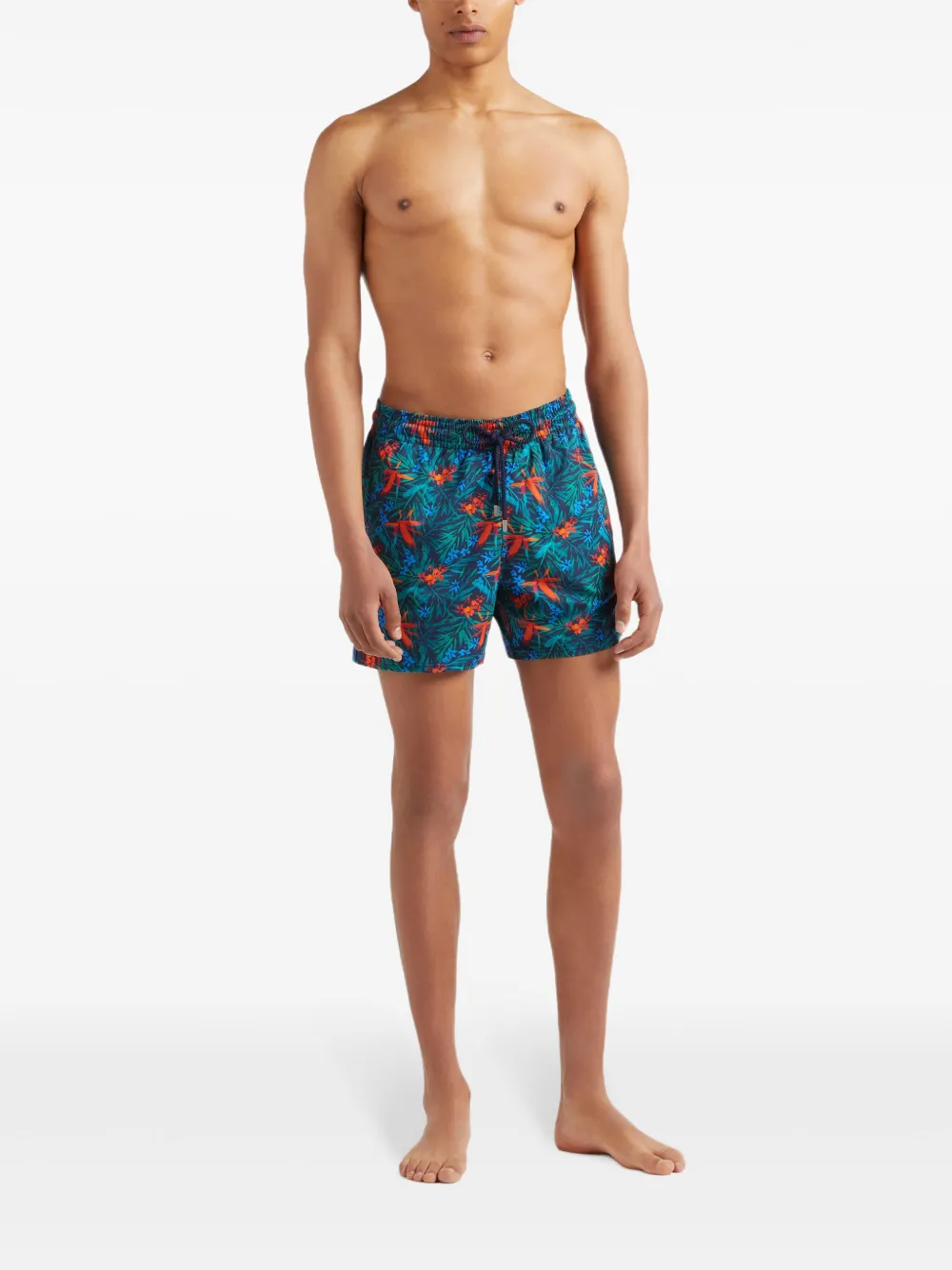 Vilebrequin Tropical Flowers zwembroek Blauw