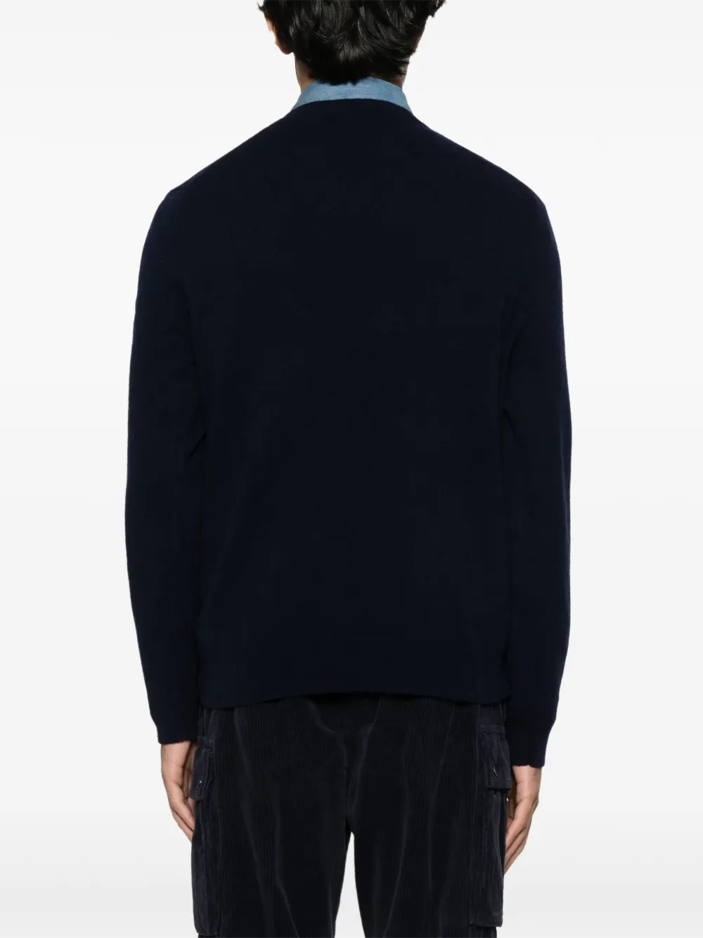 Shop Polo Ralph Lauren Polo Pony-embroidered Sweater In Blue