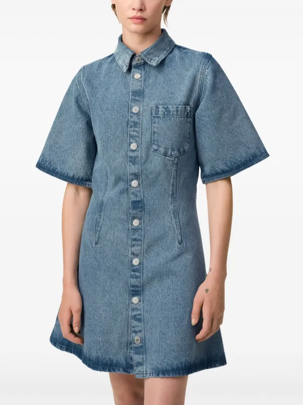 ワンピース AMI PARIS Denim dress Blue Ami De Cœur denim shirt dress in blue - Ami Paris | Mytheresa