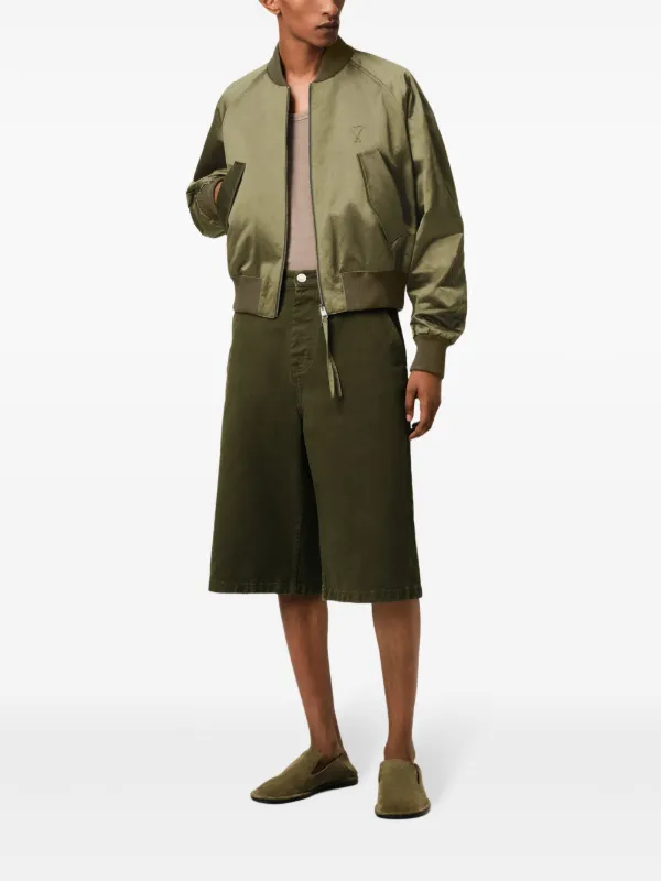 AMI Paris Ami de Coeur ボンバージャケット AMI Paris Ami De Coeur ボンバージャケット | グリーン | FARFETCH JP