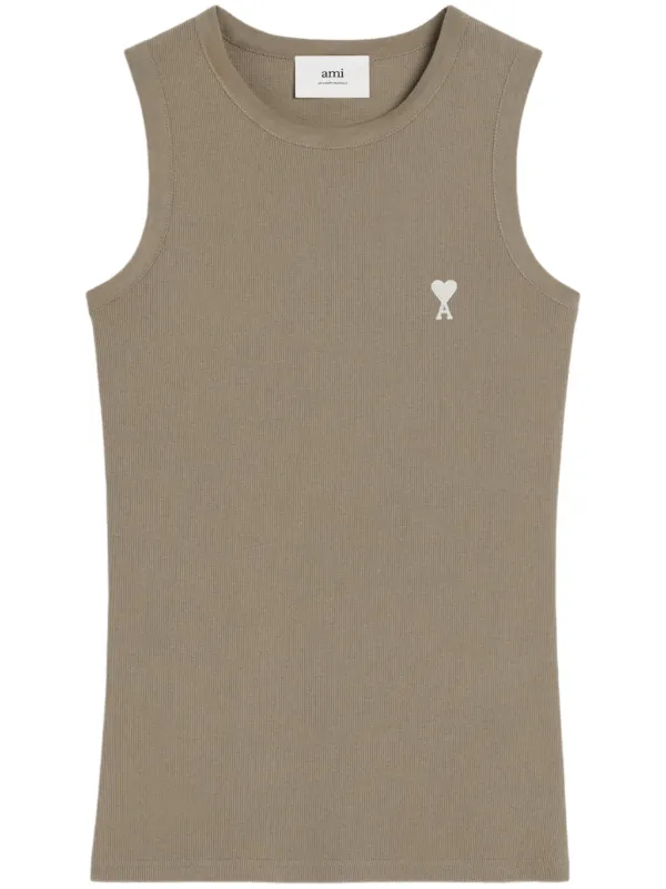 新品未使用【Ami Paris】★タンクトップ★Tank top サイズL 楽天市場】アミパリス AMI PARIS ワンポイント Uネック タンク