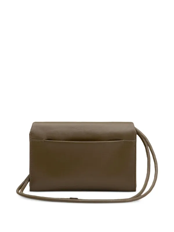 ★パリ発 ami★VOULEZ-VOUS フォールドウォレット レザー カーキ AMI Paris Voulez-Vous wallet-on-strap | Green | FARFETCH