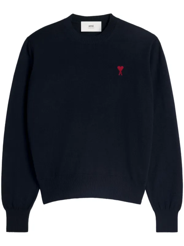 AMI Paris Ami De Coeur セーター | ブルー | FARFETCH JP 