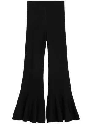 Ami Paris  アミパリス　フレアパンツ カーキ フレアフィット エラスティック パンツ 374 | AMI PARIS