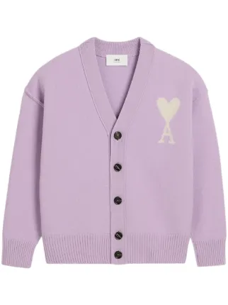 AMI Paris Ami De Coeur カーディガン | ピンク | FARFETCH JP