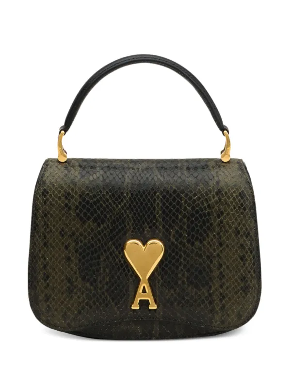【関税込み】AMI Paris グリーン Paris Paris バッグ AMI Paris Paris Paris ハンドバッグ | グリーン | FARFETCH JP