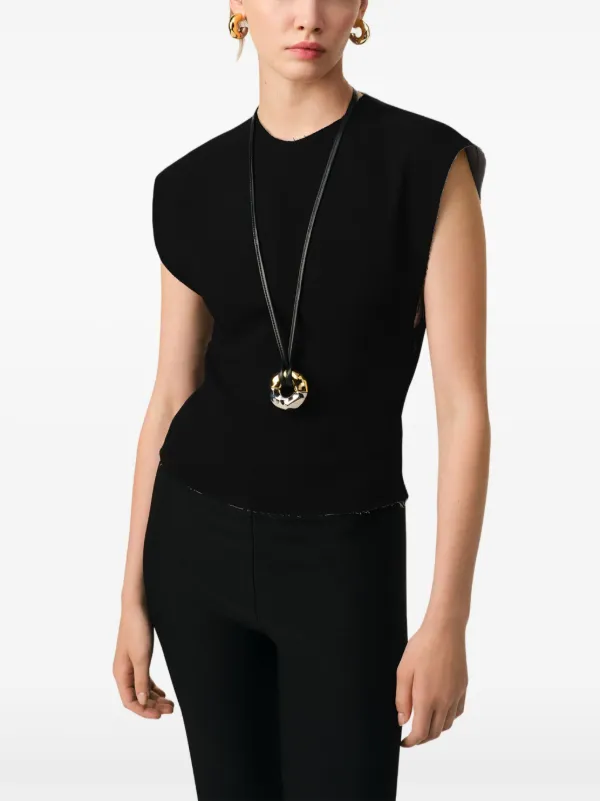 AMI Paris ノースリーブ トップ | ブラック | FARFETCH JP