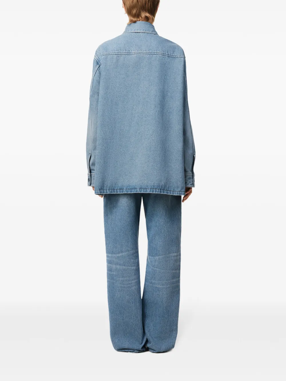 AMI Paris Ami de Coeur shirtjack Blauw