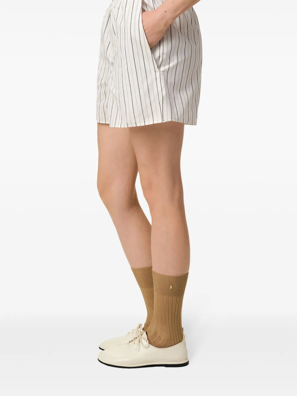 AMI Paris Sokken met print Beige