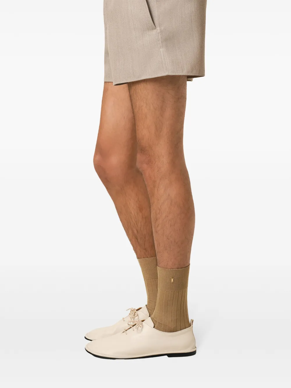 AMI Paris Sokken met print Beige