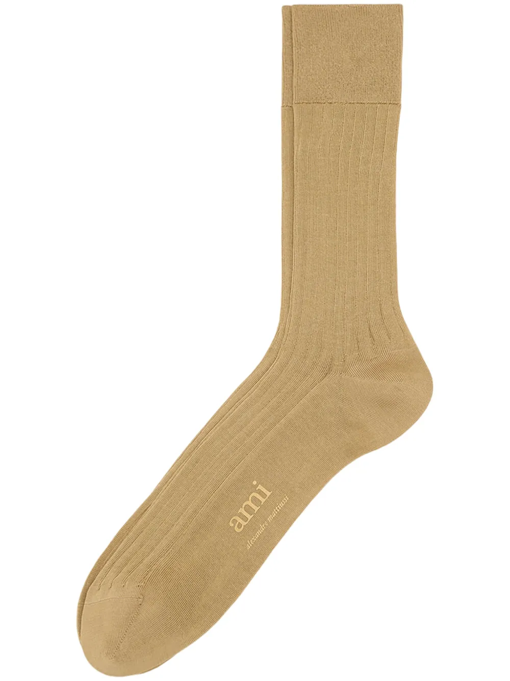 AMI Paris Sokken met print Beige