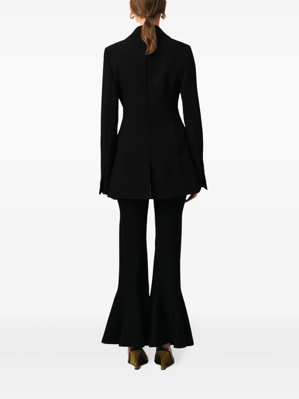 AMI Paris Blazer met enkele rij knopen Zwart