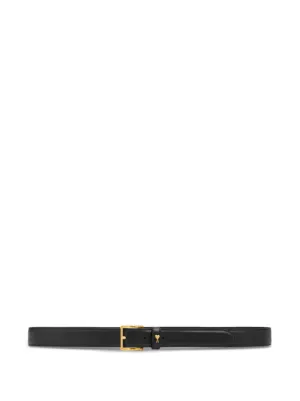 AMI Paris Ami De Coeur-buckle Leather Belt | Black | FARFETCH