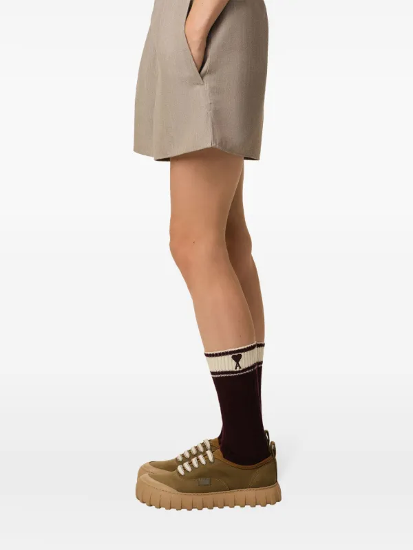 AMI PARIS 関税送料込 Ami de Coeur ストライプソックス 関税込】AMI PARISアミパリス Ami de Coeur Striped Socks (AMI