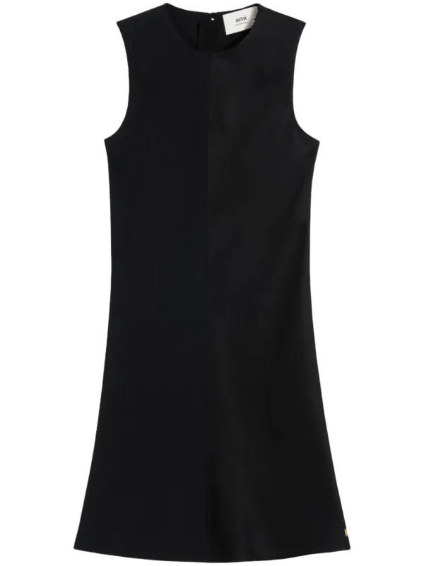 Ami Paris Sleeveless Dress in Black