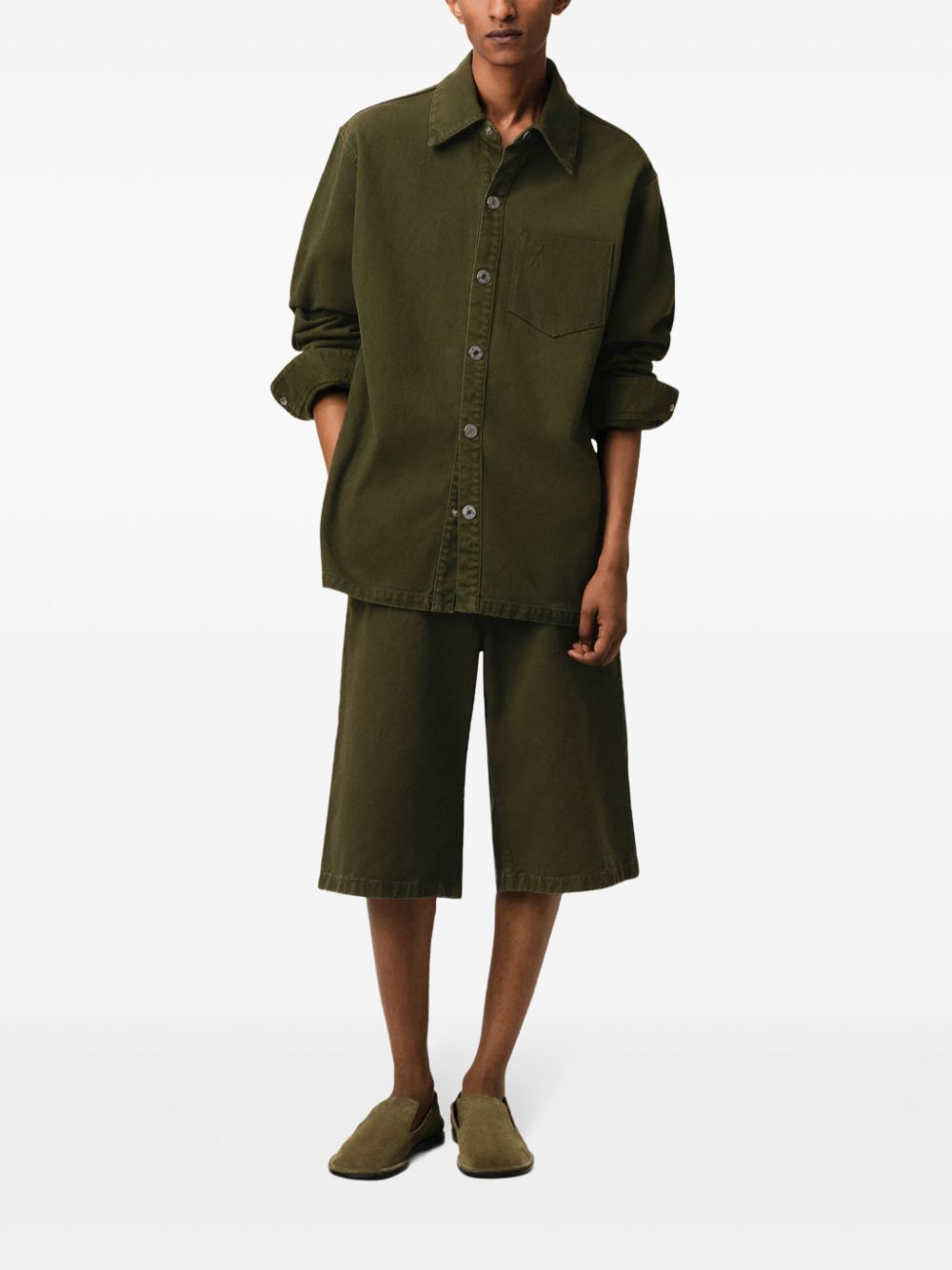 AMI Paris Ami de Coeur overshirt - Green