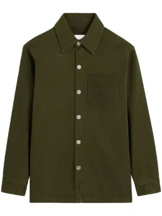 【激安アウトレット!】 AMI Paris Ami De Coeur オーバーシャツ | グリーン | FARFETCH JP トップス