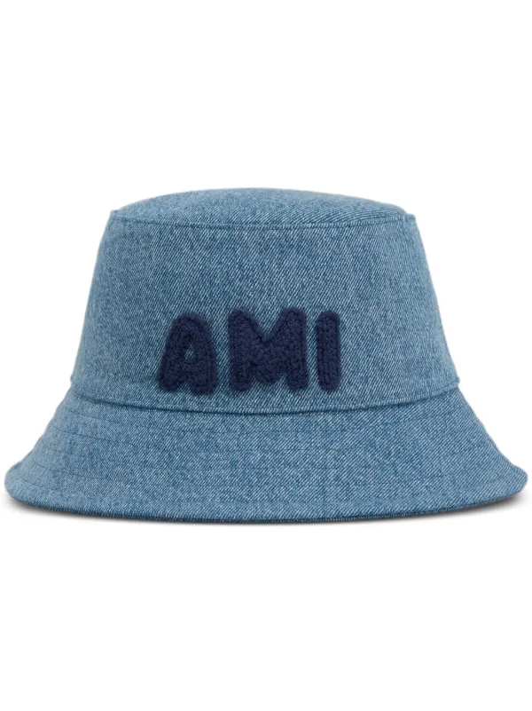 アミパリス　amiparisライトブルー デニム　バケットハット サイズ2 AMI Alexandre Mattiussi 【ラスト1点】AMI PARIS アミパリス 帽子 Ami
