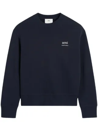 AMI Paris ロゴ スウェットシャツ | ブルー | FARFETCH JP