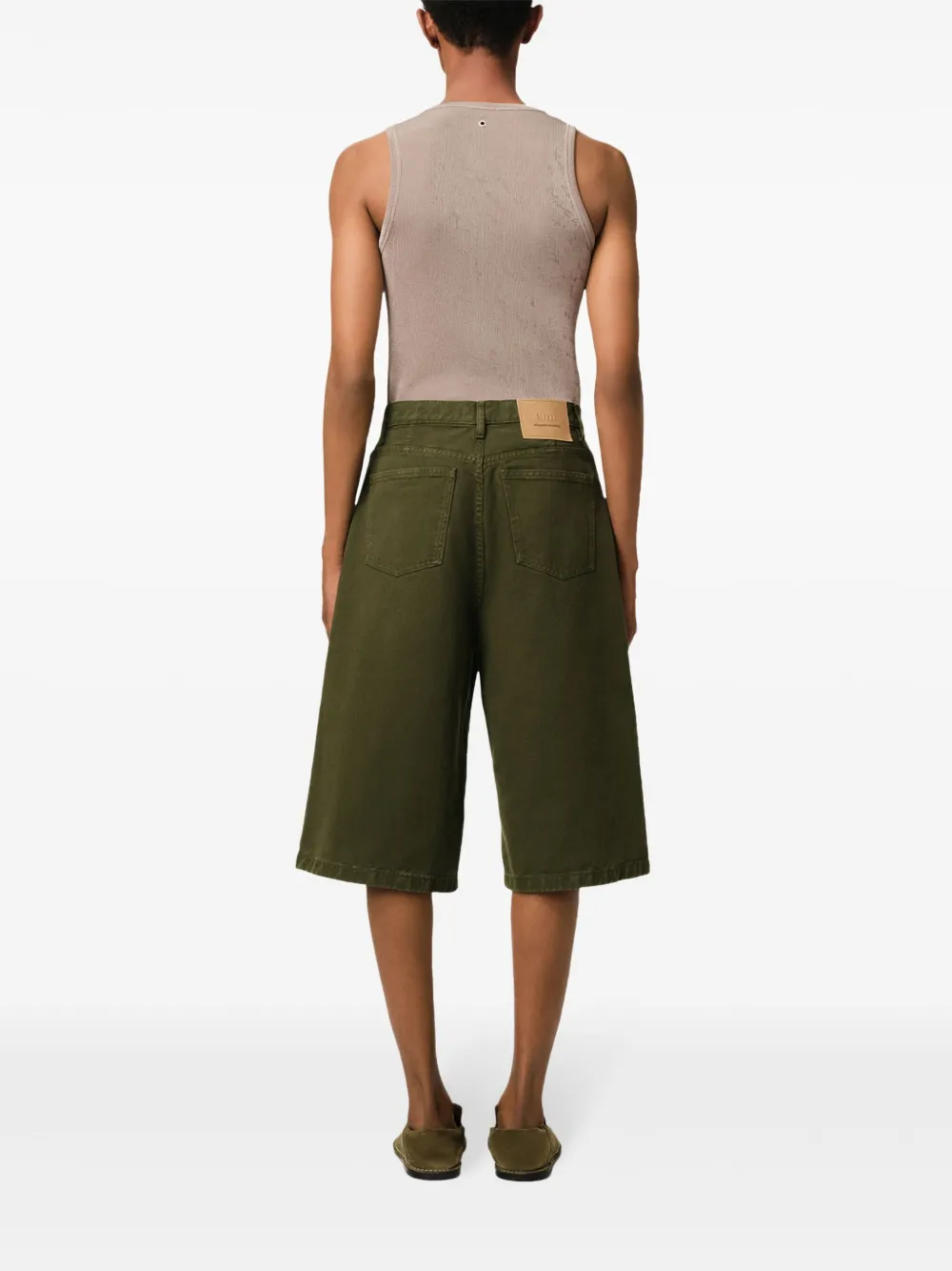AMI ALEXANDRE MATTIUSSI WIDE-LEG BERMUDA SHORTS