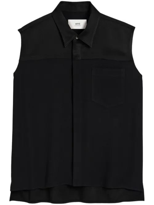 Chemise à design sans manches - AMI Paris - Modalova