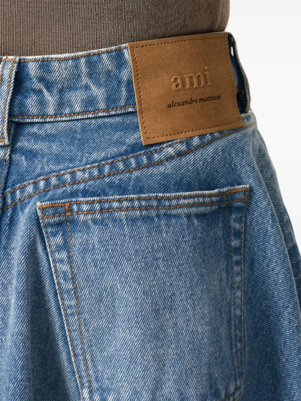 AMI Paris ゴデットディテール スカート | ブルー | FARFETCH JP