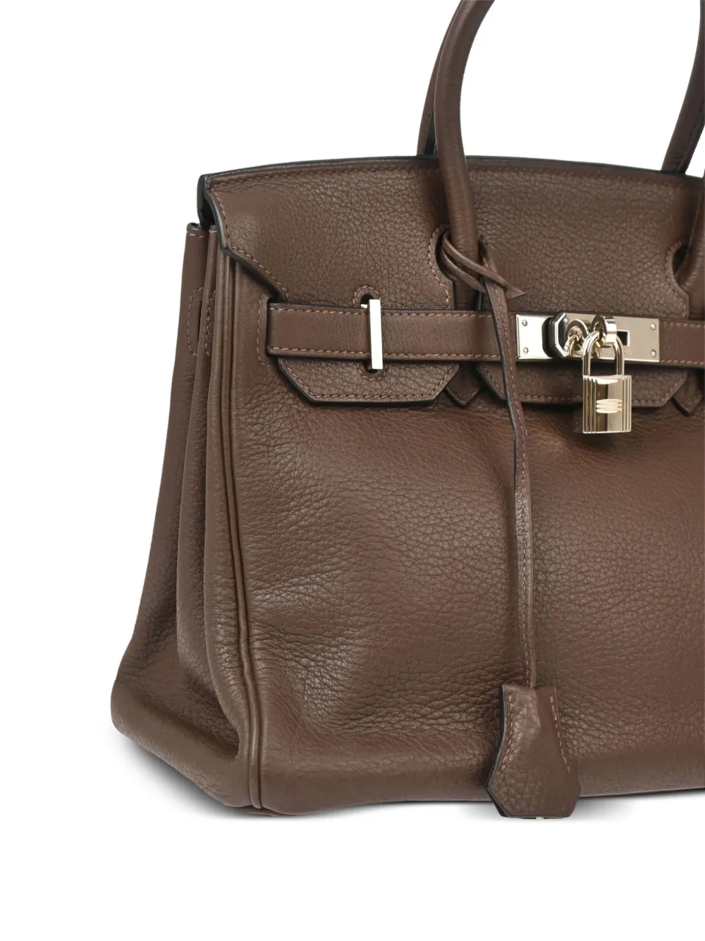 Pre-owned Hermes 2007 Birkin 30 Handbag In 褐色