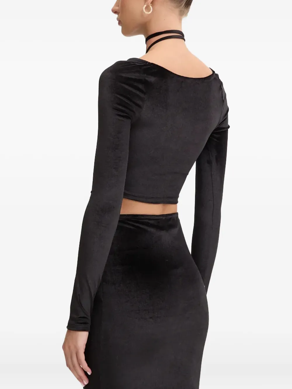 Fiorucci tie-neck velvet top | T-Shirts & Jersey Shirts | Image 2